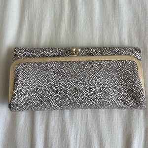 Hobo “Rachel” Wallet in sting ray print with hot pink inside